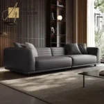 أريكة جلدية إيطالية بسيطة