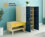 دولاب بارفف و ادرج الارجل من خشب زان