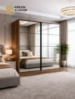 دولاب ابواب منزلقه بارفف و ادرج و علاقة ملابس