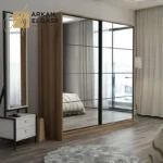 دولاب ابواب منزلقه بارفف و ادرج و علاقة ملابس