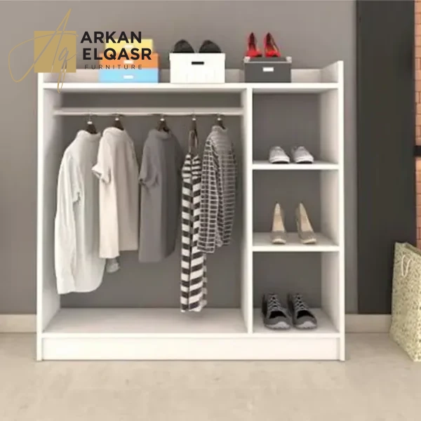 دولاب ابيض بسيط بدون ابواب