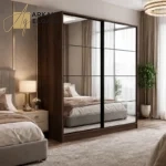دولاب ابواب منزلقه بارفف و ادرج و علاقة ملابس