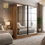 دولاب ابواب منزلقه بارفف و ادرج و علاقة ملابس