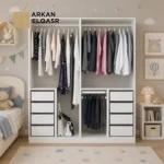 دولاب ملابس مع علاقة و ادراج