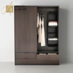 دولاب ملابس مع 4 ادرج و باب منزلق