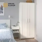 دولاب بتصميم بسيط ابيض