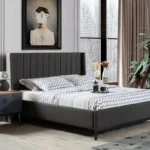 سرير جذاب من الخشب الطبيعي