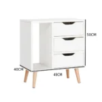 ⁦طاولة جانبية للسرير بادرج و وحدة تخزين⁩ - الصورة ⁦6⁩