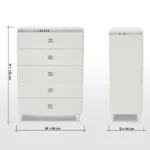 ⁦طاولة سرير جانبية 5 أدراج - هانا⁩ - الصورة ⁦8⁩