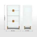 ⁦طاولة جانبية 4 أدراج - ماتيلدا⁩ - الصورة ⁦6⁩