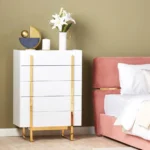 ⁦طاولة سرير جانبية 5 أدراج - هايلي⁩ - الصورة ⁦4⁩