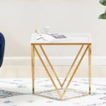 ⁦طاولة جانبية بسطح رخام - لونار⁩ - الصورة ⁦5⁩