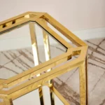 ⁦طاولة جانبية بسطح زجاج - لوجان⁩ - الصورة ⁦5⁩