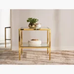 ⁦طاولة جانبية بسطح زجاجي - كورا⁩ - الصورة ⁦6⁩