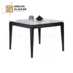 طاولة طعام رخام مربعة