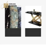 طاولة طعام رخام من الاستيل الفاخر