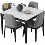 طاولة طعام رخام مربعة