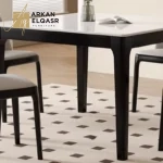 طاولة طعام رخام مربعة