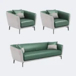 طقم كنب جلدي فاخر