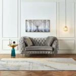 طقم كنب مخملي فاخر