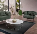 كرسي مفرد من القماش والمعدن