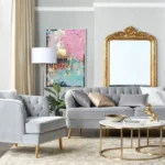 كرسي مخمل مع مساند ذراعين - سكاي