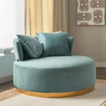 كرسي مخمل بمساند ذراعين - شارون