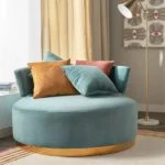 كرسي مخمل بمساند ذراعين - شارون