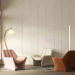 كرسي بمسند للقدم بتصميم عصري