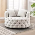 كرسي قماش دوار بمساند ذراعين - بيلا