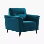 كرسي مخمل بمساند ذراعين - كونكورد