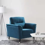 كرسي مخمل بمساند ذراعين - كونكورد