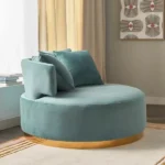 كرسي مخمل بمساند ذراعين - شارون