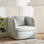 ⁦كرسي قماش بمساند ذراعين - نورمان⁩ - الصورة ⁦4⁩