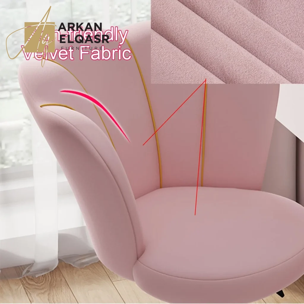 كرسي تسريحه مرتفع بأرجل معدنية