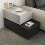 كمودينة سرير جانبية خشبي فاخرة