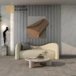 كنب مخملي بتصميم انحنائي