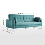 ⁦كنب سرير 3 مقاعد قماش من كاثي⁩ - الصورة ⁦10⁩