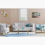 ⁦كنبة 3 مقاعد قماش من سميث⁩ - الصورة ⁦2⁩