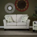 كنب مقعدين قماش - بيري