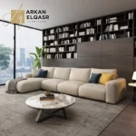 كنب زاويه قماش فاخرة