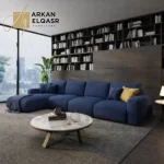 كنب زاويه قماش فاخرة