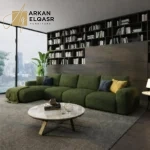 كنب زاويه قماش فاخرة