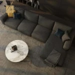 كنب زاويه قماش فاخرة