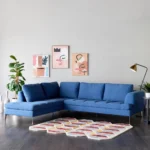 ⁦كنبة ركنية قماش 4 مقاعد من كارتر⁩ - الصورة ⁦3⁩