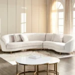 ⁦كنبة ركنية مخملي 5 مقاعد - لوي⁩ - الصورة ⁦3⁩