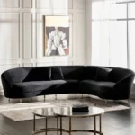 ⁦كنبة ركنية مخملي 5 مقاعد - لوي⁩ - الصورة ⁦4⁩