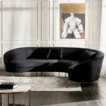 ⁦كنبة ركنية مخملي 5 مقاعد - لوي⁩ - الصورة ⁦6⁩