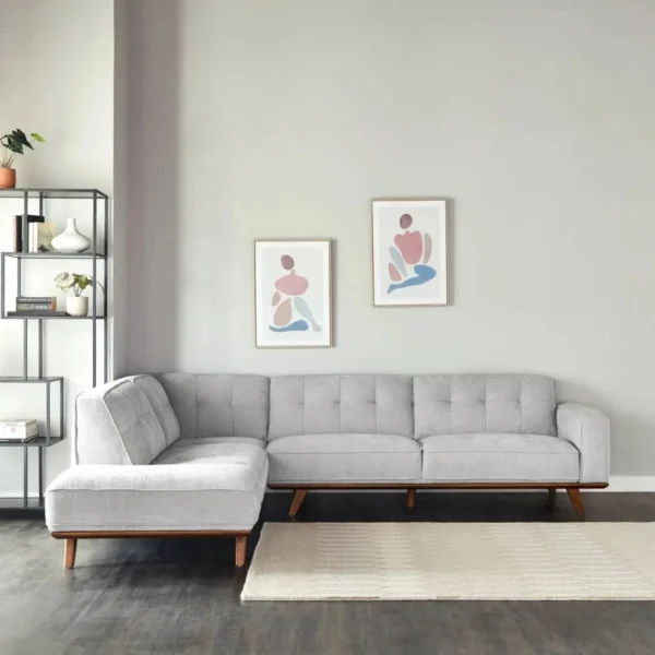 كنبة ركنية 4 مقاعد قماش - مورانو