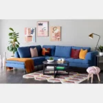 ⁦كنبة ركنية قماش 4 مقاعد من كارتر⁩ - الصورة ⁦2⁩